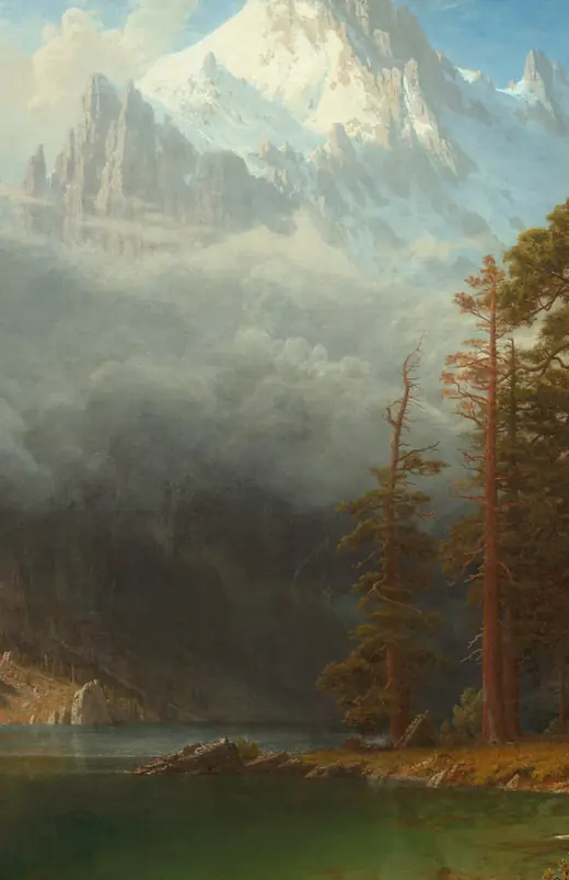 Cover of Volume I: a Hudson River School mountain landscape